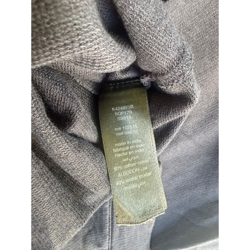 John Varvatos Men's faded black hoodie size XL full zip - Picture 5 of 5